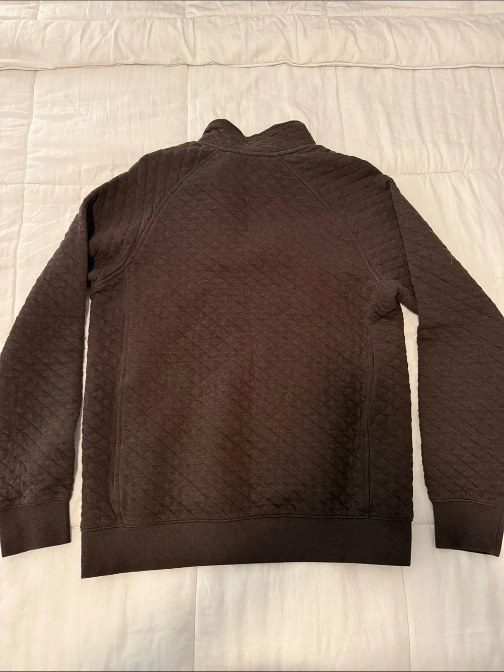 L.L. Bean Men's Quilted Sweatshirt Mockneck (Brown)